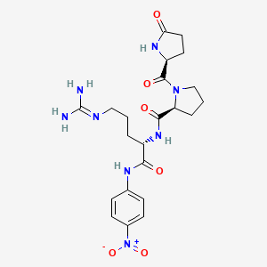 B1345614 Pyroglutamyl-prolyl-arginine-4-nitroanilide CAS No. 72194-57-1