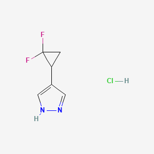 4-(2,2-difluorocyclopropyl)-1H-pyrazole hydrochloride