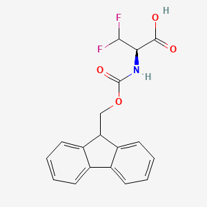 (R)-2-((((9H-Fluoren-9-yl)methoxy)carbonyl)amino)-3,3-difluoropropanoic acid