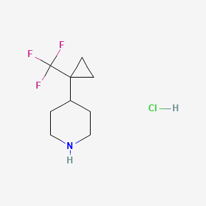 4-[1-(Trifluoromethyl)cyclopropyl]piperidinehydrochloride