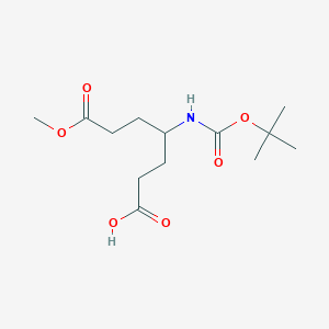 4-{[(Tert-butoxy)carbonyl]amino}-7-methoxy-7-oxoheptanoic acid