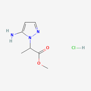 methyl 2-(5-amino-1H-pyrazol-1-yl)propanoate hydrochloride