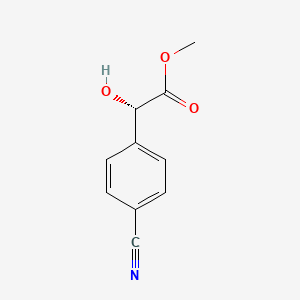 methyl (2S)-2-(4-cyanophenyl)-2-hydroxyacetate