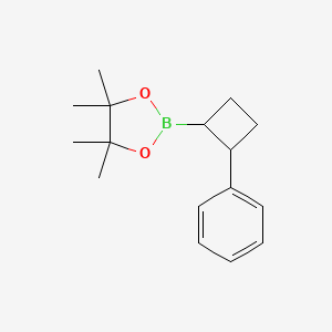 molecular formula C16H23BO2 B13456206 4,4,5,5-Tetramethyl-2-(2-phenylcyclobutyl)-1,3,2-dioxaborolane 