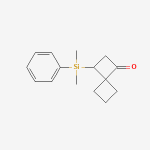 3-[Dimethyl(phenyl)silyl]spiro[3.3]heptan-1-one