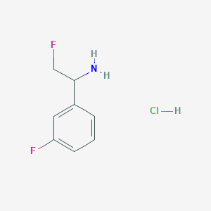 2-Fluoro-1-(3-fluorophenyl)ethan-1-amine hydrochloride