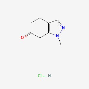 molecular formula C8H11ClN2O B13456273 1-methyl-4,5,6,7-tetrahydro-1H-indazol-6-one hydrochloride CAS No. 2901095-79-0