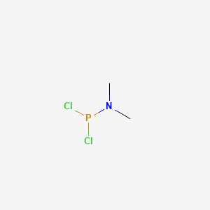 molecular formula C2H6Cl2NP B1345629 Dichloro(dimethylamino)phosphine CAS No. 683-85-2