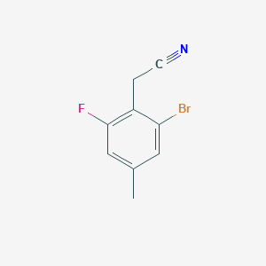 2-(2-Bromo-6-fluoro-4-methylphenyl)acetonitrile