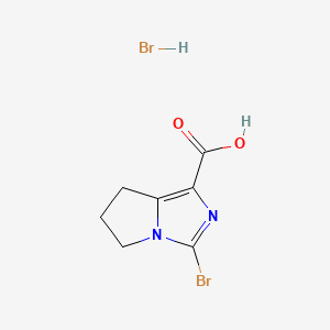 3-bromo-5H,6H,7H-pyrrolo[1,2-c]imidazole-1-carboxylicacidhydrobromide