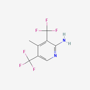 4-Methyl-3,5-bis(trifluoromethyl)pyridin-2-amine