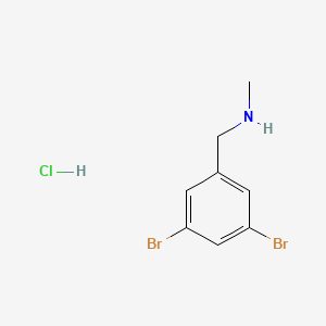 [(3,5-Dibromophenyl)methyl](methyl)amine hydrochloride