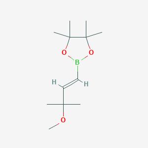 2-[(1E)-3-methoxy-3-methylbut-1-en-1-yl]-4,4,5,5-tetramethyl-1,3,2-dioxaborolane