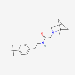 N-[2-(4-tert-butylphenyl)ethyl]-2-{1-methyl-2-azabicyclo[2.1.1]hexan-2-yl}acetamide