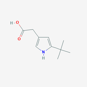 2-(5-tert-butyl-1H-pyrrol-3-yl)acetic acid