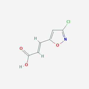 (2E)-3-(3-chloro-1,2-oxazol-5-yl)prop-2-enoic acid