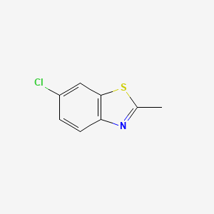 molecular formula C8H6ClNS B1345658 6-氯-2-甲基苯并[d]噻唑 CAS No. 4146-24-1