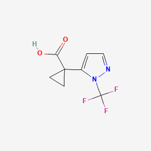 1-[1-(trifluoromethyl)-1H-pyrazol-5-yl]cyclopropane-1-carboxylic acid