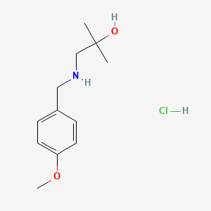 1-{[(4-Methoxyphenyl)methyl]amino}-2-methylpropan-2-ol hydrochloride