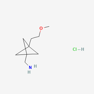 1-[3-(2-Methoxyethyl)bicyclo[1.1.1]pentan-1-yl]methanamine hydrochloride