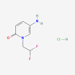 5-Amino-1-(2,2-difluoroethyl)-1,2-dihydropyridin-2-one hydrochloride