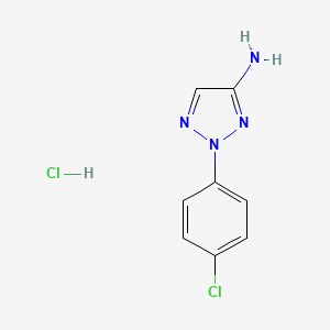 2-(4-chlorophenyl)-2H-1,2,3-triazol-4-amine hydrochloride