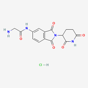 2-amino-N-[2-(2,6-dioxopiperidin-3-yl)-1,3-dioxo-2,3-dihydro-1H-isoindol-5-yl]acetamide hydrochloride