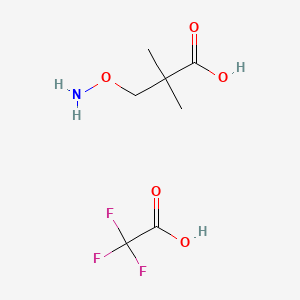 3-(Aminooxy)-2,2-dimethylpropanoic acid, trifluoroacetic acid