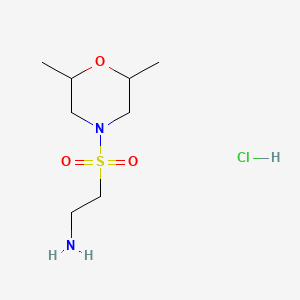 2-[(2,6-Dimethylmorpholin-4-yl)sulfonyl]ethan-1-amine hydrochloride