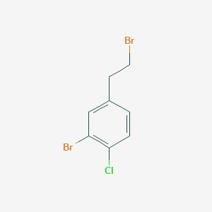 molecular formula C8H7Br2Cl B13456823 2-Bromo-4-(2-bromoethyl)-1-chlorobenzene 