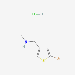 molecular formula C6H9BrClNS B13456826 [(5-Bromothiophen-3-yl)methyl](methyl)amine hydrochloride 