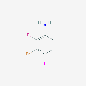 3-Bromo-2-fluoro-4-iodoaniline