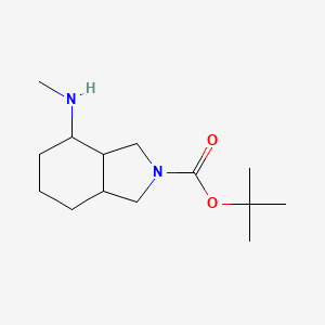 tert-butyl 4-(methylamino)-octahydro-1H-isoindole-2-carboxylate