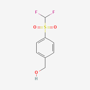 molecular formula C8H8F2O3S B13456868 (4-Difluoromethanesulfonylphenyl)methanol 