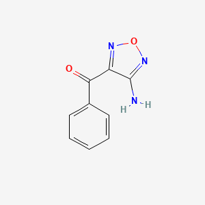 molecular formula C9H7N3O2 B1345696 4-Benzoyl-3-furazanamine CAS No. 38924-53-7