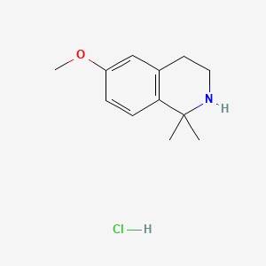 6-Methoxy-1,1-dimethyl-1,2,3,4-tetrahydroisoquinoline hydrochloride