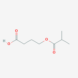 molecular formula C8H14O4 B13456994 4-[(2-Methylpropanoyl)oxy]butanoic acid 