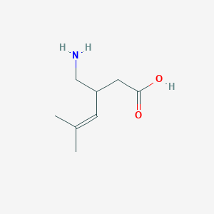 molecular formula C8H15NO2 B134570 3-(Aminomethyl)-5-methylhex-4-enoic acid CAS No. 216576-74-8