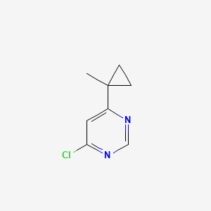 molecular formula C8H9ClN2 B13457005 4-Chloro-6-(1-methylcyclopropyl)pyrimidine 