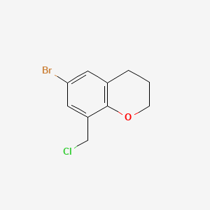 6-bromo-8-(chloromethyl)-3,4-dihydro-2H-1-benzopyran