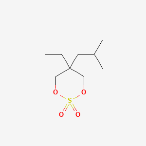 molecular formula C9H18O4S B13457009 5-Ethyl-5-(2-methylpropyl)-1,3,2lambda6-dioxathiane-2,2-dione CAS No. 2913414-97-6