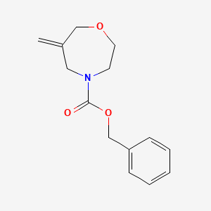 molecular formula C14H17NO3 B13457019 4-Cbz-6-methylene-1,4-oxazepane 