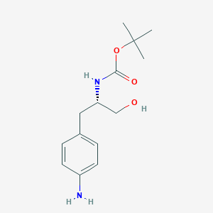 tert-butyl N-[(2S)-1-(4-aminophenyl)-3-hydroxypropan-2-yl]carbamate