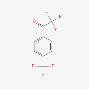 molecular formula C9H4F6O B1345720 2,2,2-Trifluoro-1-(4-(trifluoromethyl)phenyl)ethanone CAS No. 74853-66-0