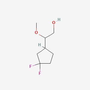 2-(3,3-Difluorocyclopentyl)-2-methoxyethan-1-ol