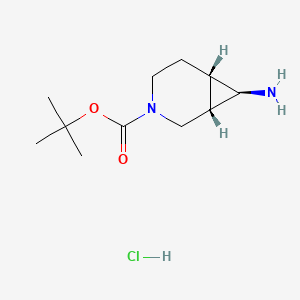 rac-tert-butyl (1R,6R,7S)-7-amino-3-azabicyclo[4.1.0]heptane-3-carboxylate hydrochloride