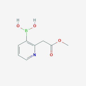 (2-(2-Methoxy-2-oxoethyl)pyridin-3-yl)boronic acid