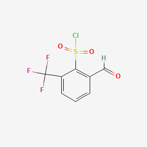 2-Formyl-6-(trifluoromethyl)benzene-1-sulfonyl chloride