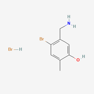 5-(Aminomethyl)-4-bromo-2-methylphenol hydrobromide