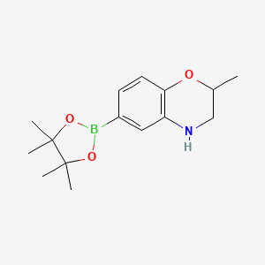 2-methyl-6-(4,4,5,5-tetramethyl-1,3,2-dioxaborolan-2-yl)-3,4-dihydro-2H-1,4-benzoxazine